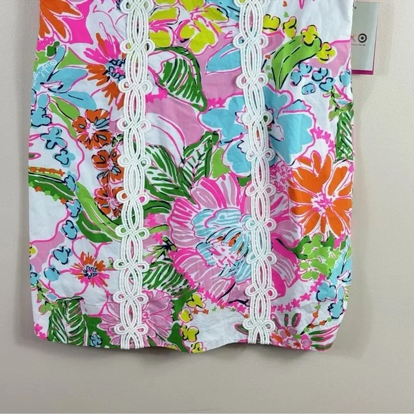 NWT LILLY PULITZER for Target womens size 14 Nosey Posey floral shift dress - Picture 6 of 8